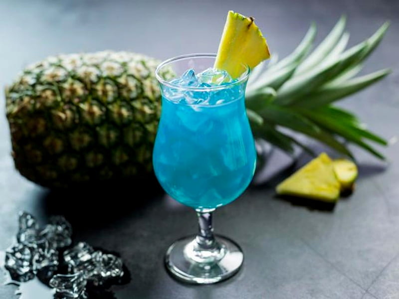 Classic Blue Hawaiian Cocktail, Classic, Fruit, Hawaiian, Blue ...