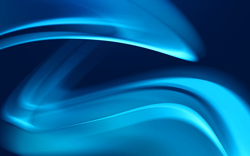 Blue twisted light wave shadow-2016 Abstract, HD wallpaper