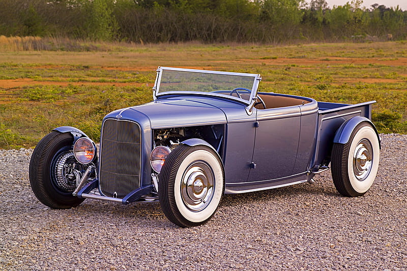 1932-Ford-Highboy-Roadster-Pickup, Classic, Whitewalls, Ford, 1932, HD wallpaper