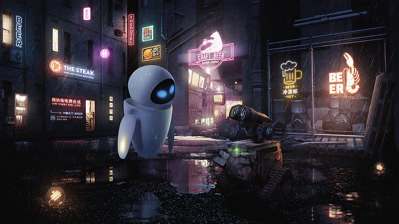 Wall E Robot New, pixar, disney, movies, wall-e, artwork, HD wallpaper
