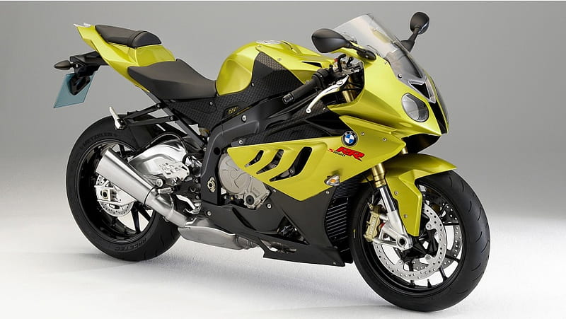 yellow bmw bike