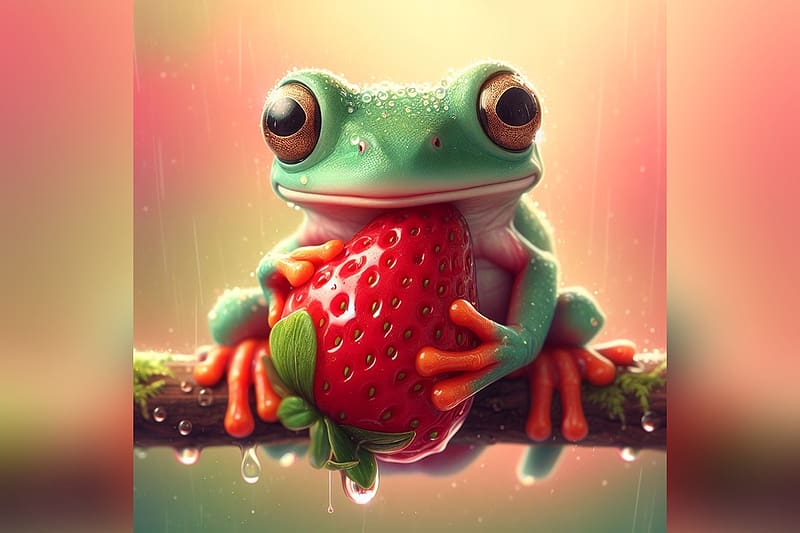 Cute frog, frogs, tree frog, HD phone wallpaper