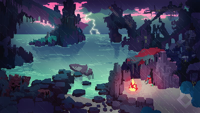 1080P free download | Hyper Light Drifter. Pixel art landscape, Pixel