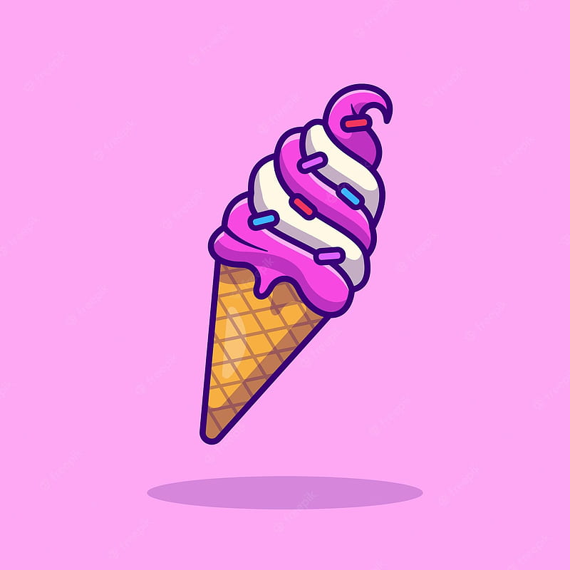 Ice cream . Vectors, Stock & PSD, Cute Pink Ice Cream, HD phone wallpaper