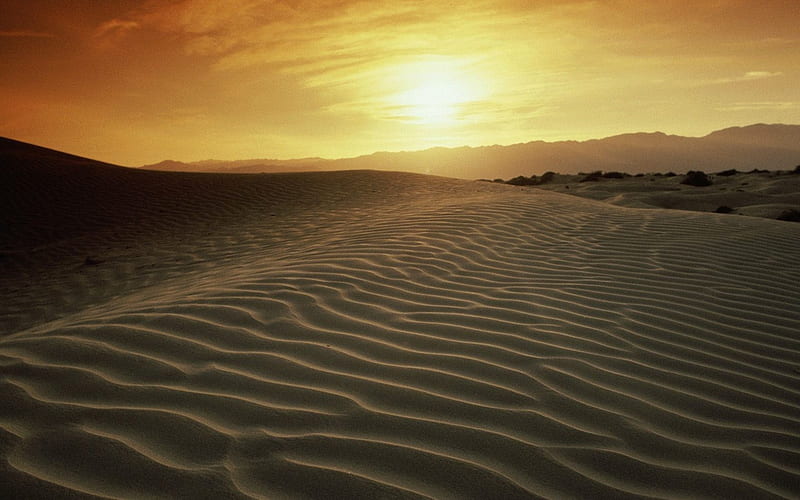 California-Death Valley sunset, HD wallpaper