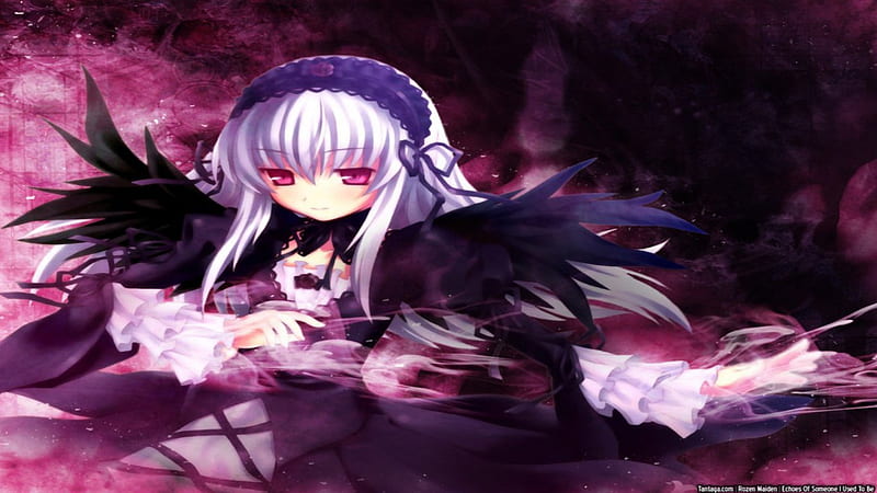 Rozen Maiden, cute, purple, woman, dark, HD wallpaper | Peakpx