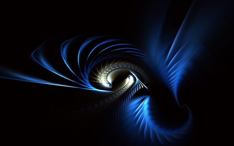 Hopes, astract, spiral, fractal, blue, HD wallpaper | Peakpx