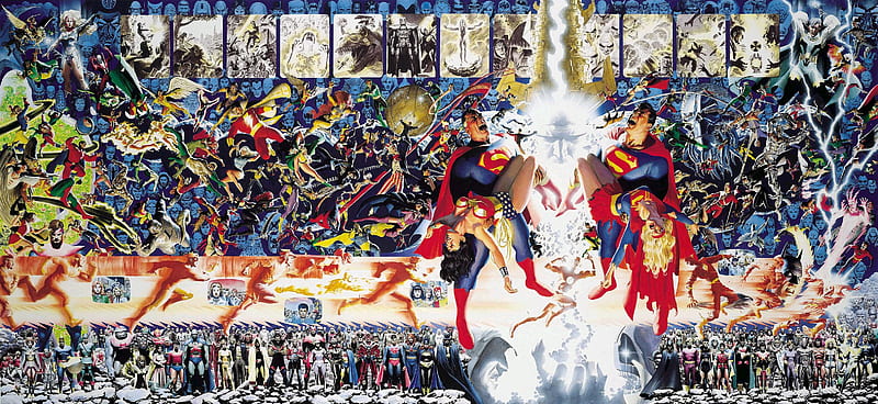 Crisis on Infinite Earths Alex Ross, crisis on infinite earths, alex ross, HD wallpaper
