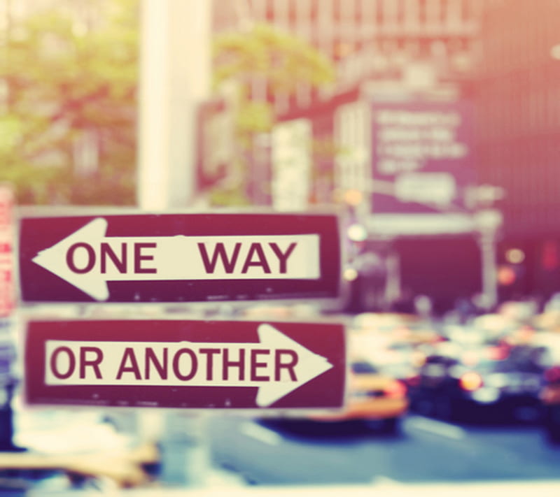 One Way, another, sign, street, HD wallpaper