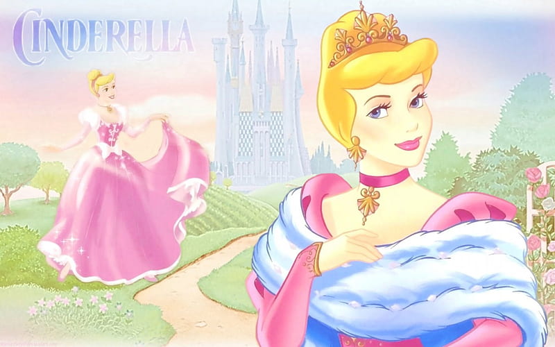 princesa cenicienta ~, cenicienta, animada, cuento de hadas, vestido rosa,  Fondo de pantalla HD | Peakpx