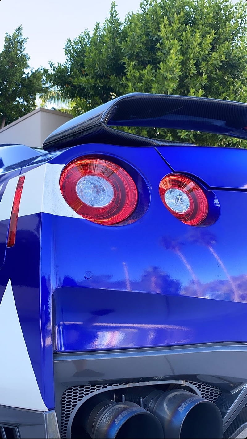 Gtr R35 Beast Blue Car Carros V6 Biturbo Hd Mobile Wallpaper Peakpx