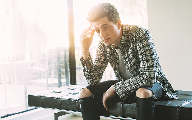 Charlie Puth, hoot, portrait, American young celebrities, American singer, HD wallpaper