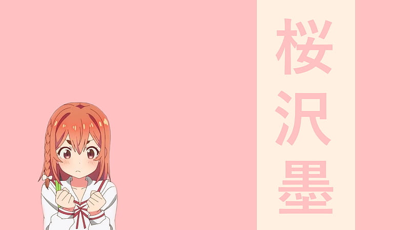 Anime, Rent-A-Girlfriend, Girl, Japanese, Kanojo Okarishimasu, Pink Hair, Rent-a-Girlfriend, Sumi Sakurasawa, HD wallpaper
