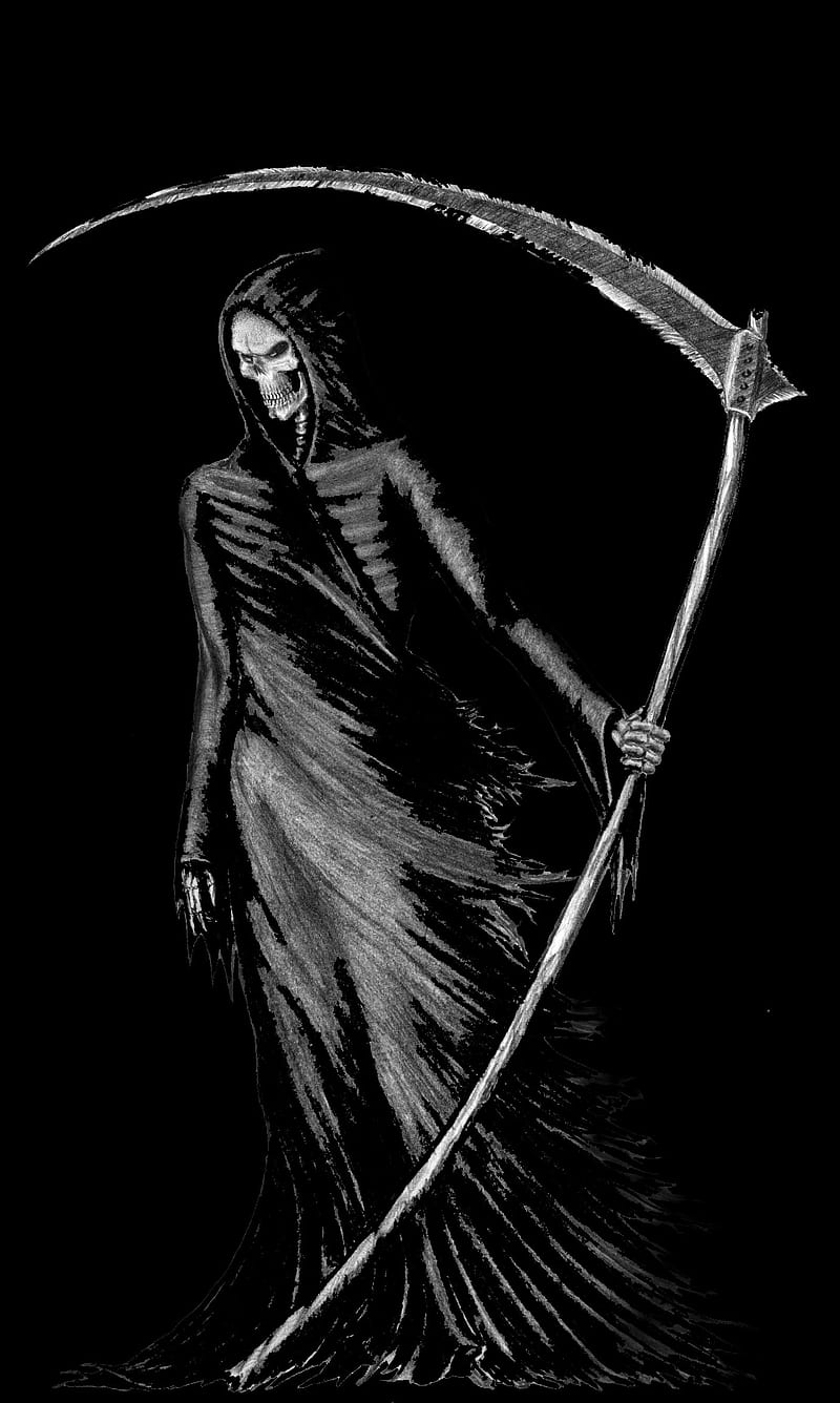 Grim Reaper, death, gothic, skull, HD phone wallpaper