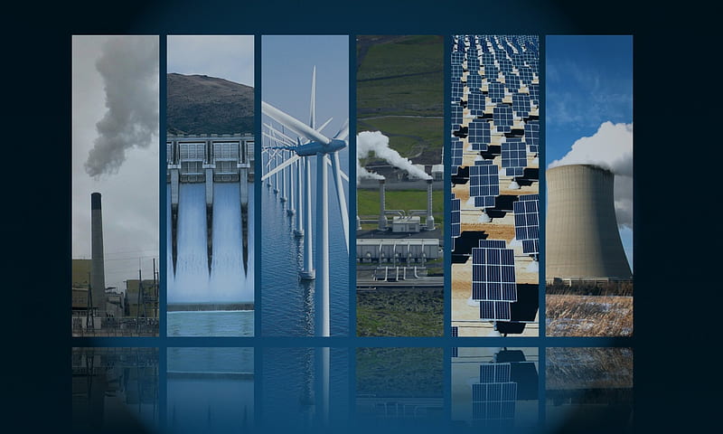 Power Plants, thermal, coal, wind, plant, mix, power, collage, nuclear, solar, plants, hydro, HD wallpaper
