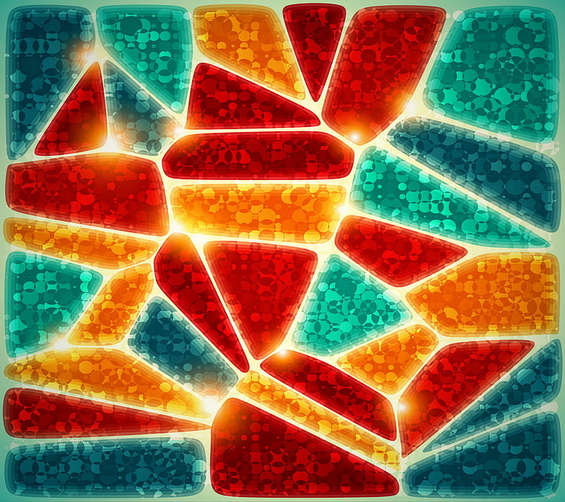 Colorful Abstract, background, color, mosaic, HD wallpaper
