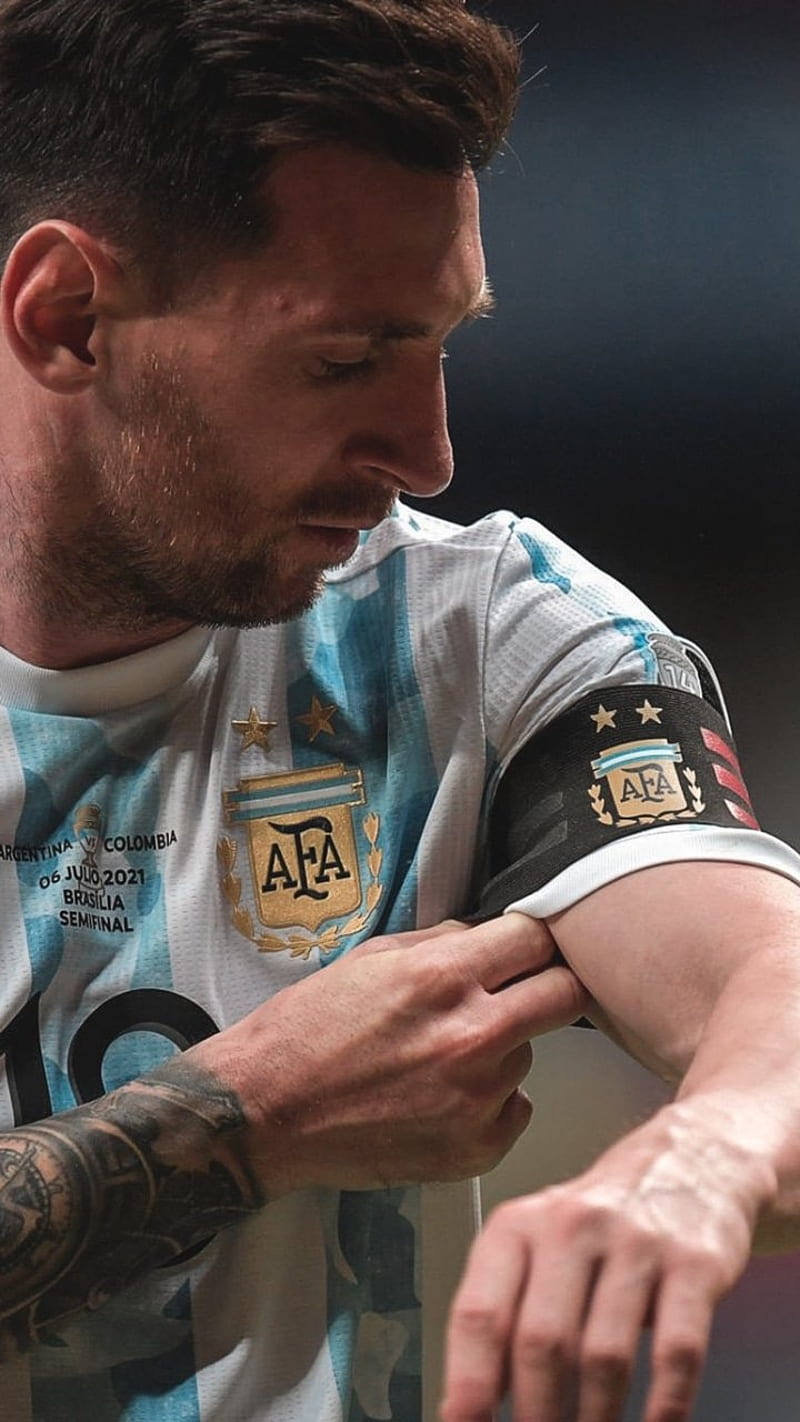 Lionel Messi, argentina, barcelona, fútbol, maradona, Copa America, HD phone wallpaper