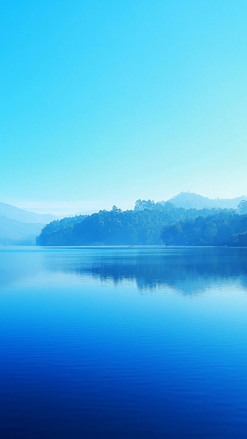 Beautiful Sea, sea, river, bonito, , lake, mountain, full, HD phone wallpaper