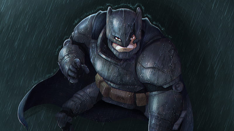 Old Dark Knight, batman, superheroes, artwork, digital-art, behance, HD wallpaper