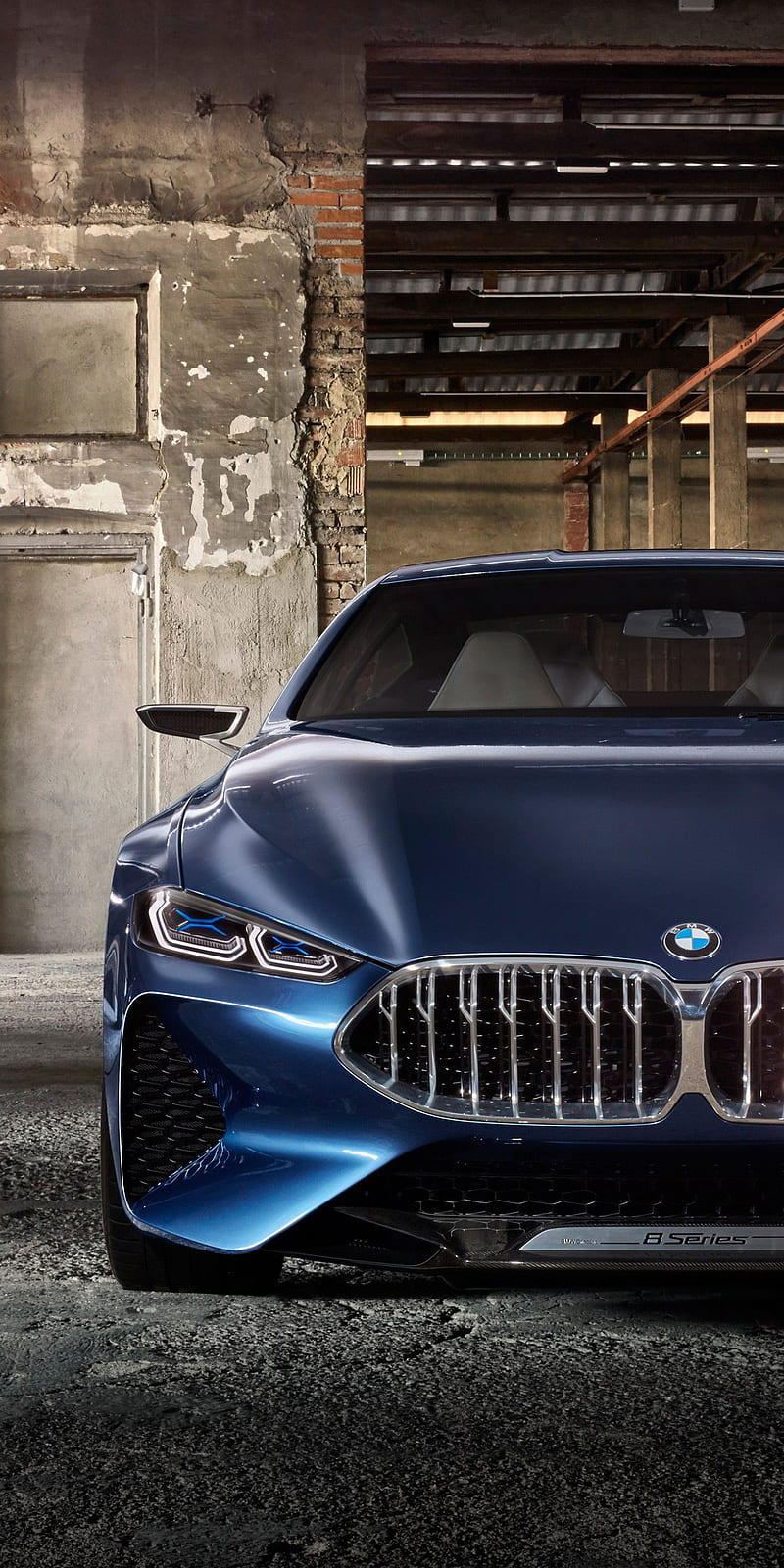 BMW 8 Series, 8 series, concept, coupe, front view, m8, supercar, vehicle, HD phone wallpaper
