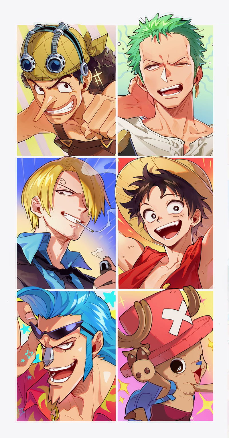 Luffy, Franky, Sanji, Anime, Ussop, Zoro, One Piece, Chopper, Manga, HD phone wallpaper