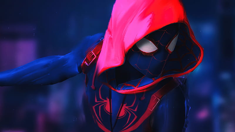 spider-man: into the spider-verse, hoodie, animation, Movies, HD wallpaper