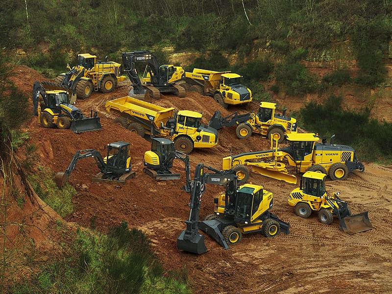 Volvo_Technics_Trucks_Excavator_Loader, Bulldozer, Earth, Volvo, Mover, HD wallpaper