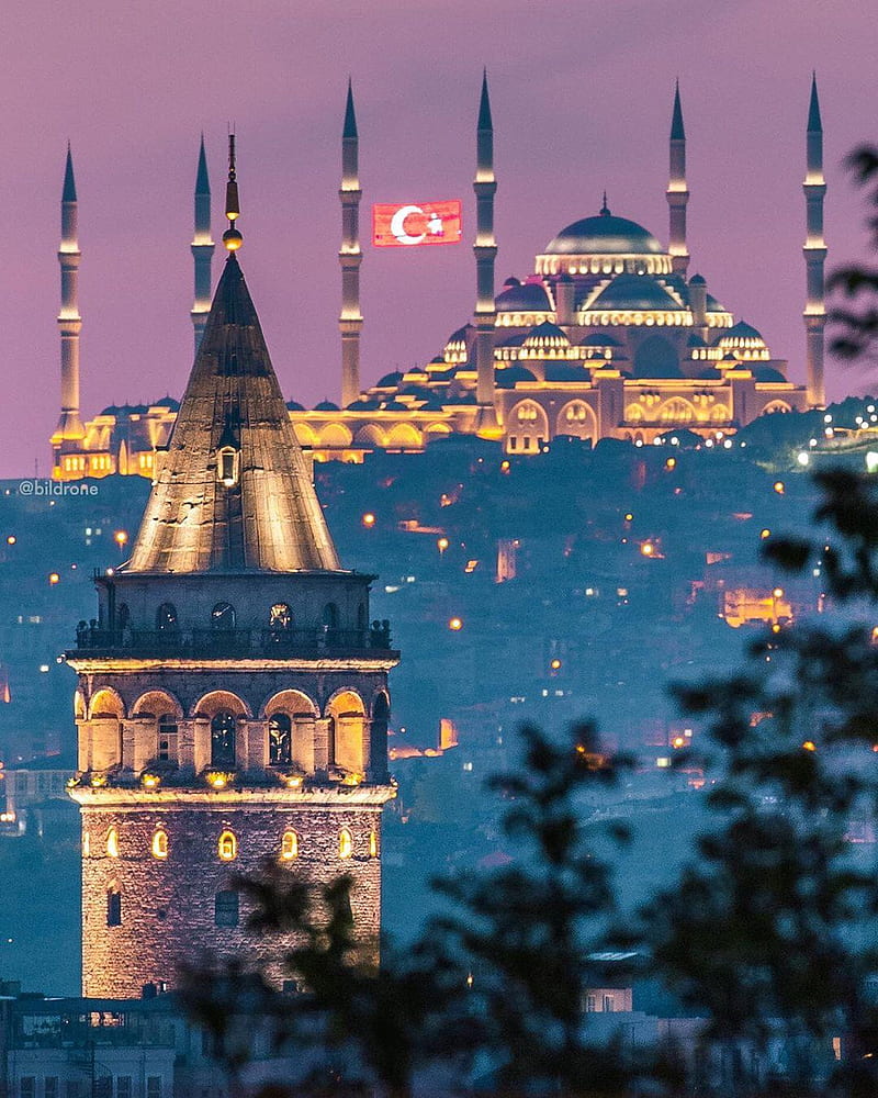 Istanbul, galatakulesi, manzara, turkey, HD phone wallpaper