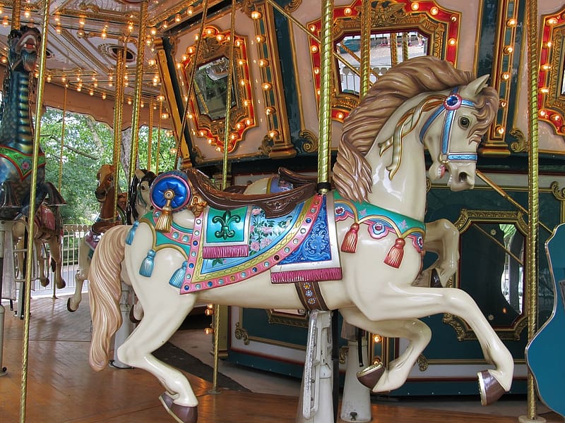 Horse, Carousel, , Merry Go 'round, HD wallpaper