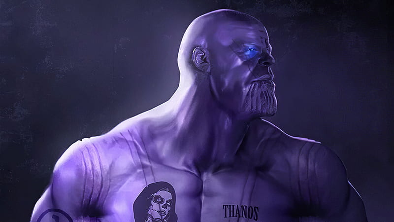 Thanos Movie Artwork, thanos, superheroes, artist, artwork, digital-art, artstation, HD wallpaper