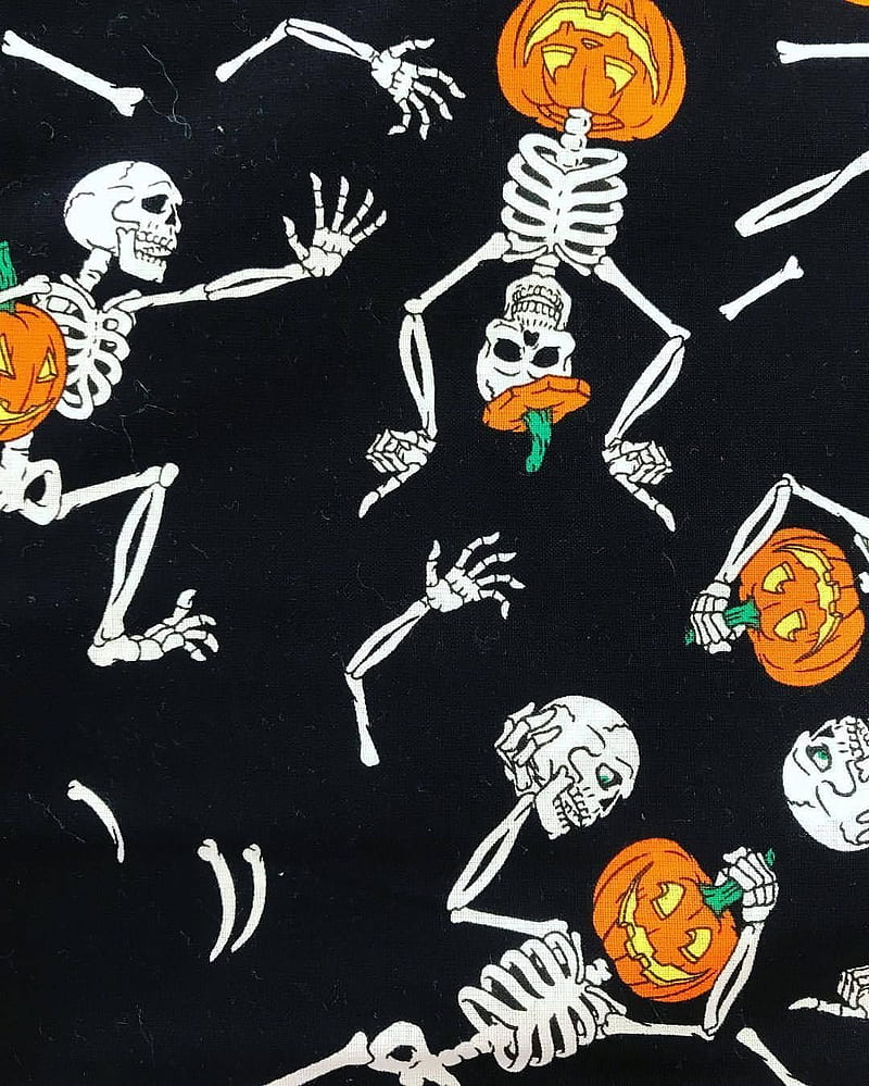 Halloween, 2019, black, cartoon, dark, holiday, lantern, pumpkin, skull, HD phone wallpaper