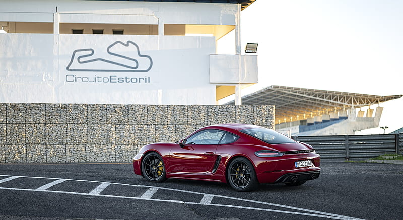 2020 Porsche 718 Cayman GTS 4.0 (Color: Carmine Red) - Side, HD wallpaper 2020 Porsche 718 Cayman GTS 4.0 (Color: Carmine Red) - Side, HD wallpaper