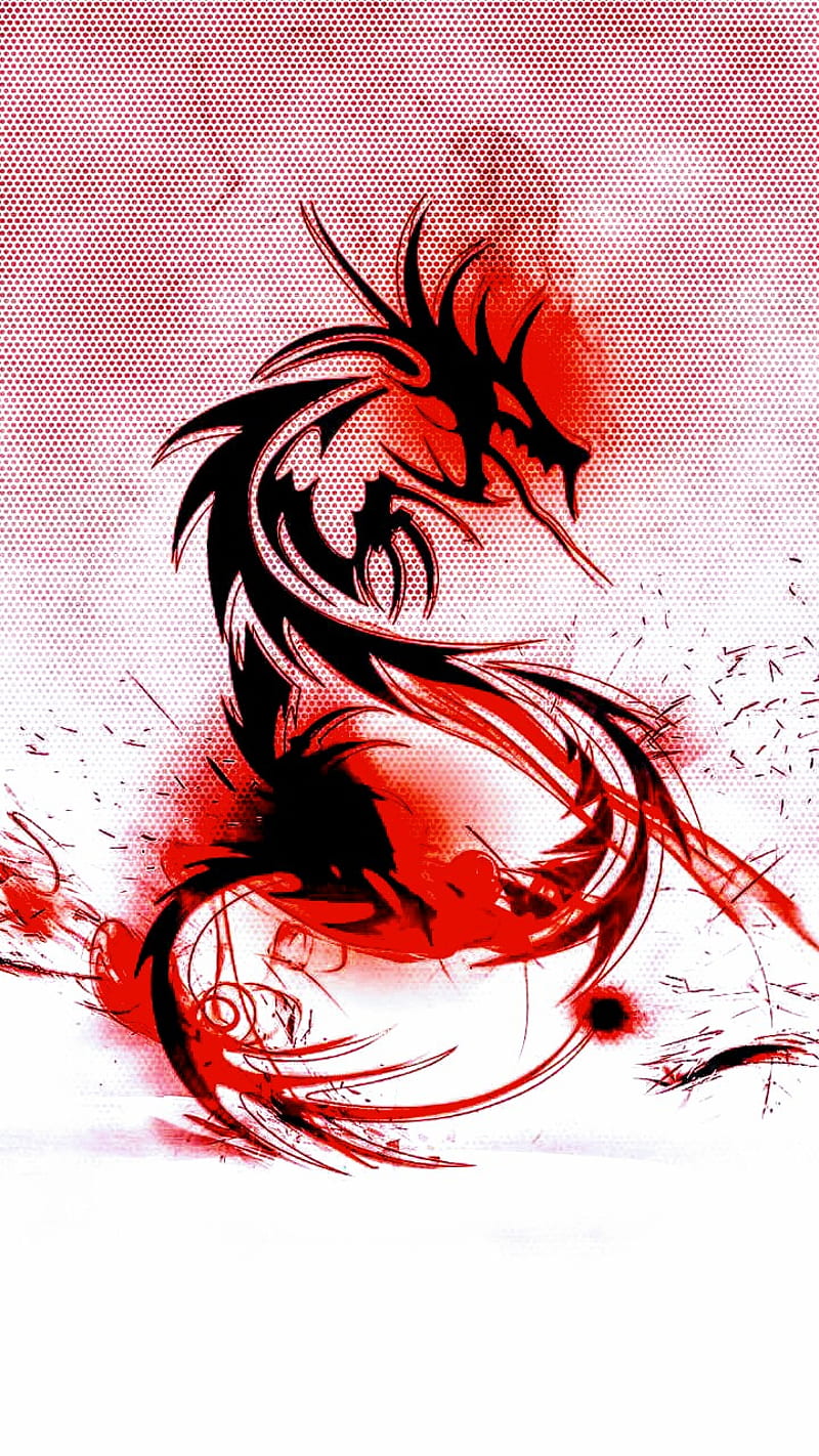Dragon Symbol, art, HD phone wallpaper | Peakpx