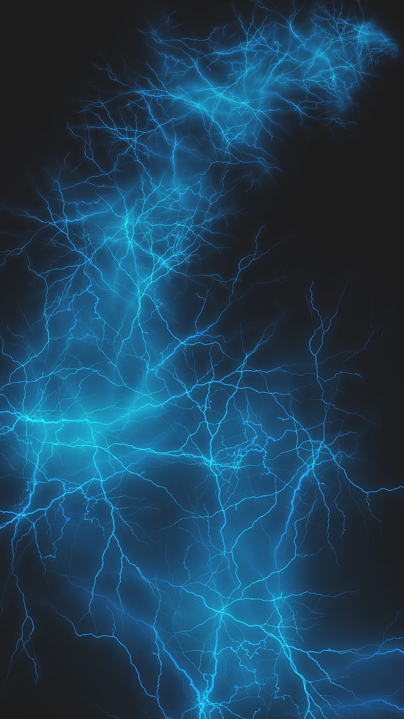 Power, FMYury, abstract, black, blue, colorful, electric, electro, lights, lines, pattern, storm, HD phone wallpaper