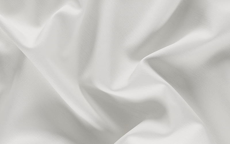 white silk fabric, wavy silk background, wavy silk, white fabric texture, silk texture, white cloth, HD wallpaper