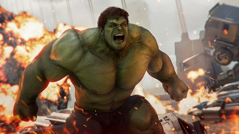 Angry Hulk Marvel's Avengers, HD wallpaper