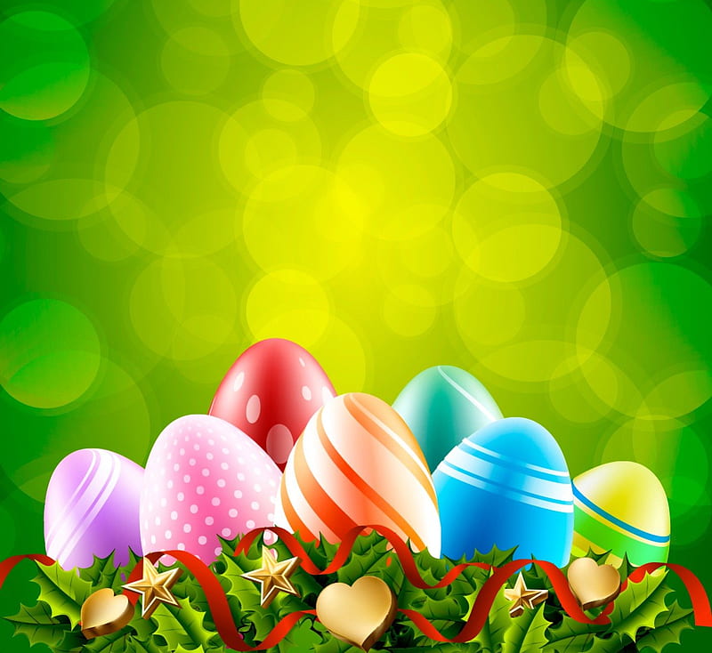 Easter Greetings , colorful, holidays, fresh, decoration, event, Easter, special days, eggs, pastel, HD wallpaper