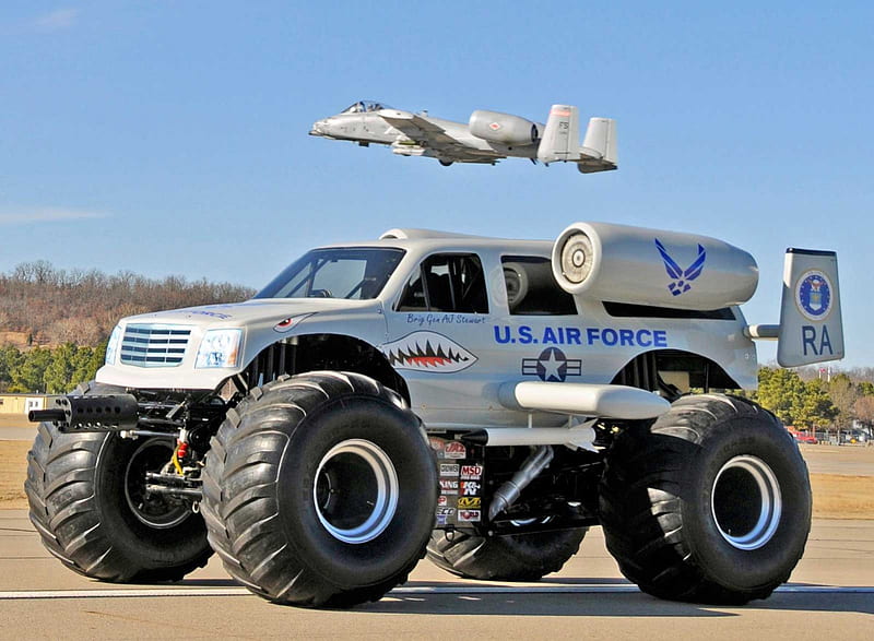 A10 Warthog, air force, sport, jets, monster truck, HD wallpaper