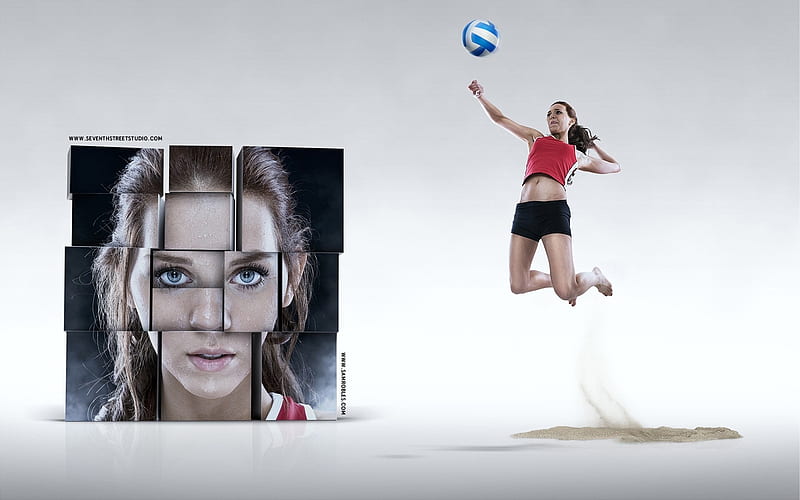 Volleyball-outdoor sports, HD wallpaper