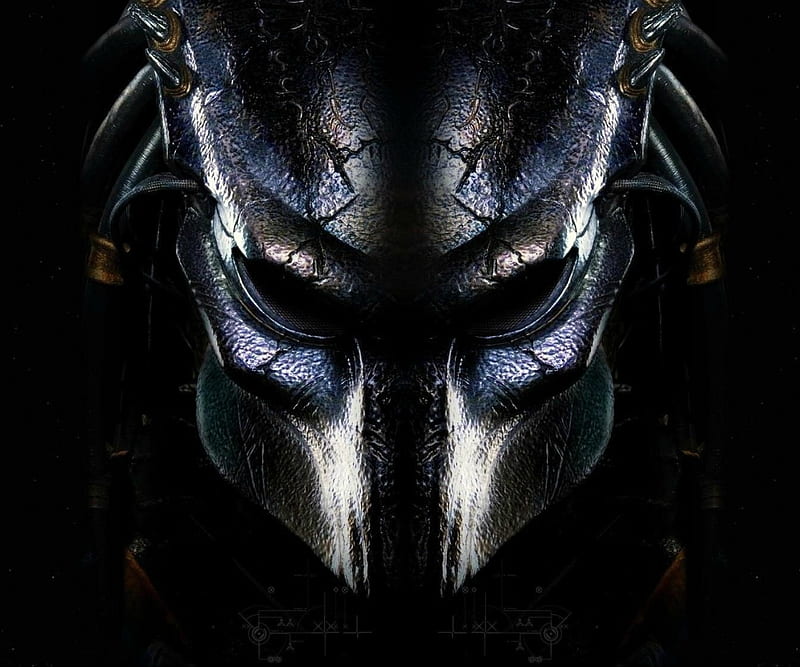 Predator Mask, black, dark, movie, sci fi, HD wallpaper