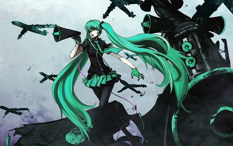 Vocaloid, Pretty, Angry, Miku, Anime, Manga, dark, Mad, Blue Hair, Awesome, Twin Tails, Long Hair, Mean, Hatsune, Amazing, Serious, TwinTails, Love Is War, Anime Girl, HD wallpaper