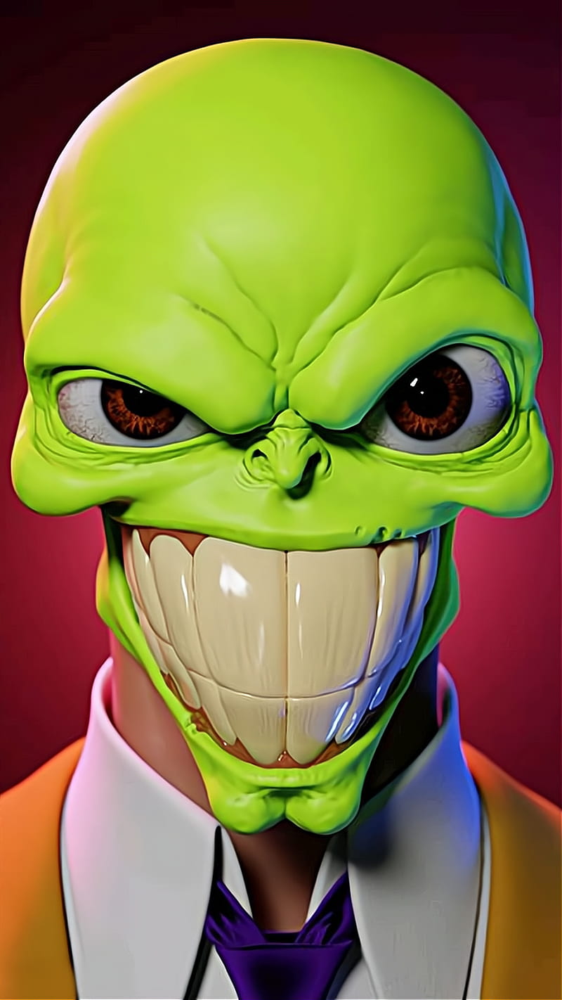 The mask, eye, head, Green, HD phone wallpaper