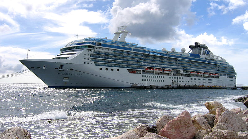 White Island Princess Cruise Ship Cruise Ship, HD wallpaper