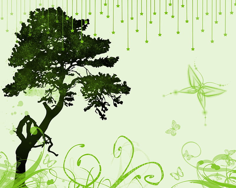 Earth Day, tree, planet, save, green, nature, eart day, HD wallpaper