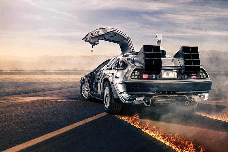 Back To The Future, DeLorean, HD wallpaper