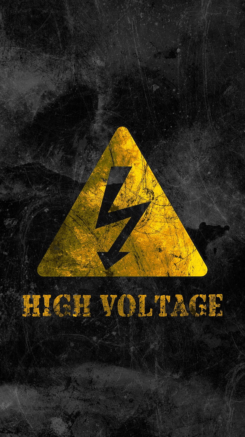 Danger zone, black, high voltage, sayings, sign, texture, yellow, HD phone wallpaper
