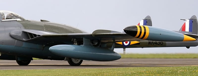 De Havilland (F+W Emmen) Venom FB50 (DH-112), Venom, Jet, Aircraft, Fighter, HD wallpaper
