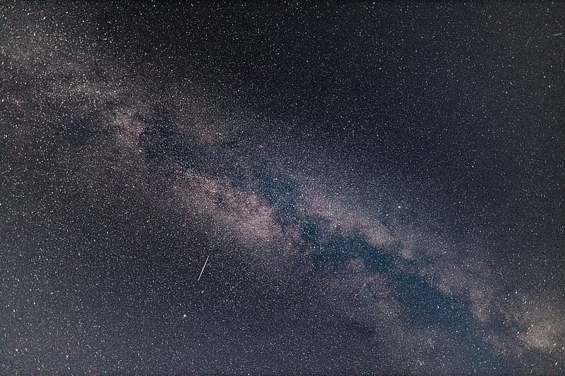 nebula, starry sky, starfall, stars, HD wallpaper