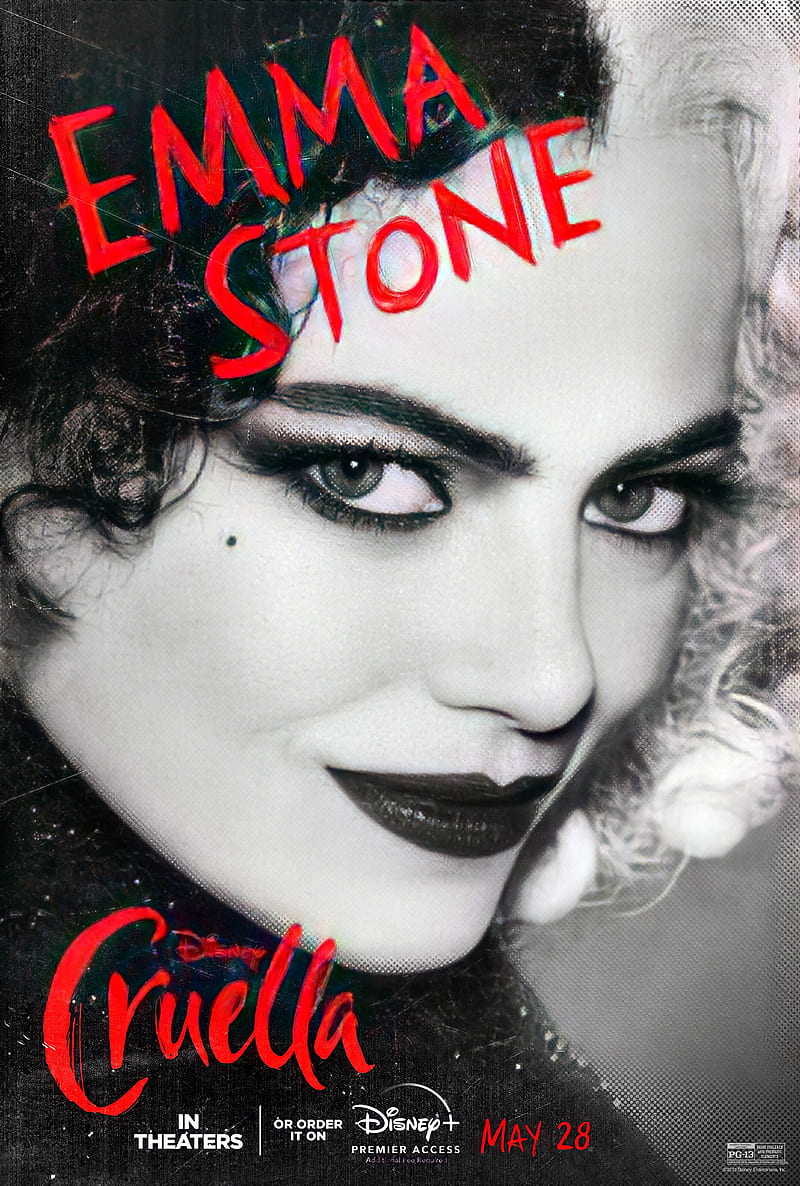 Cruella Poster, emma stone, HD phone wallpaper