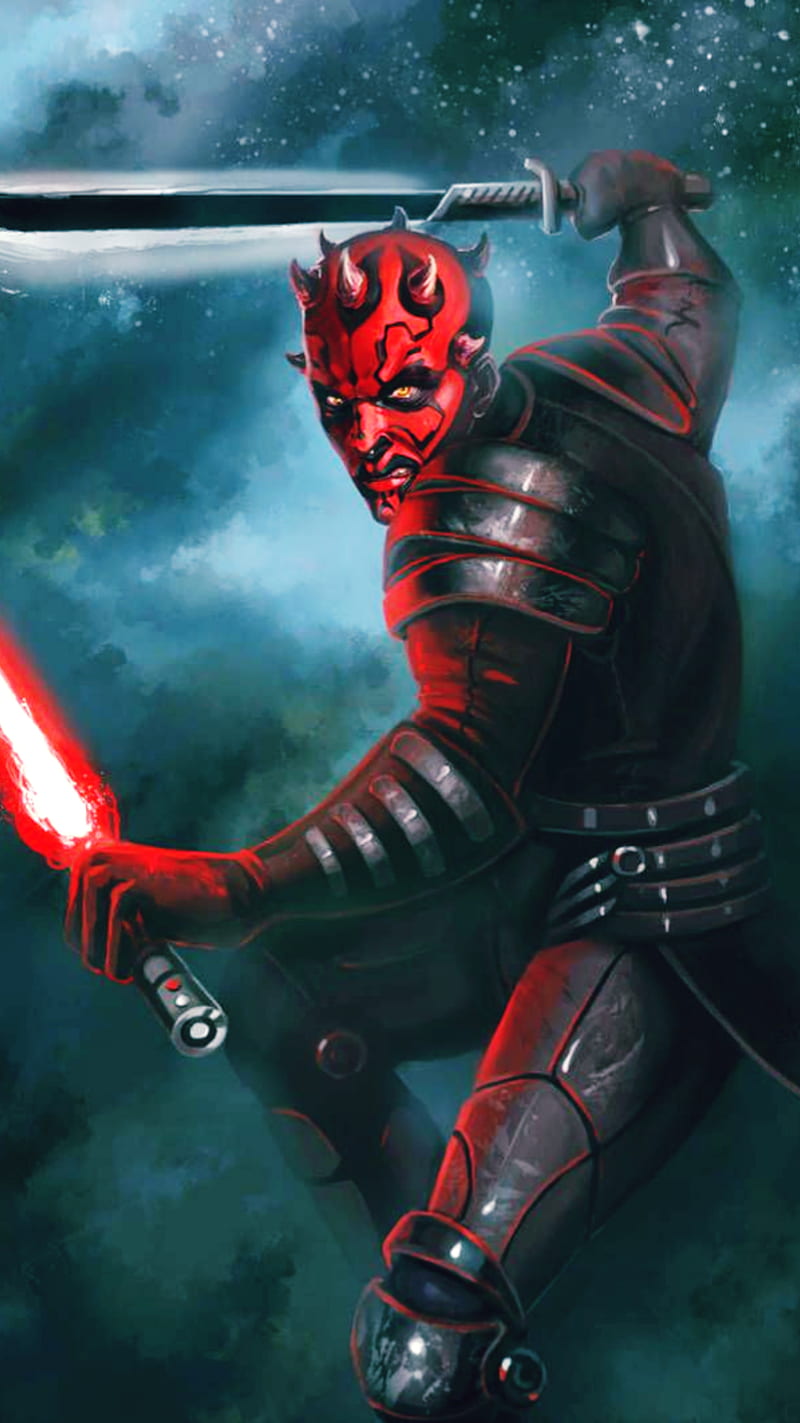 Wallpaper Star Wars Amoled The Mandalorian Darth Vader Darth Maul  Background  Download Free Image